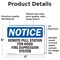 Signmission Remote Pull Station For Hood Fire Suppression OSHA Notice Sign, Vinyl Decal, 7in W x 5in L, 2PK OS-2PACK-NS-D-57-L-18032 - alternate 3